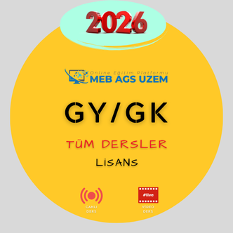 2026-KPSS GY/GK LİSANS - TÜM DERSLER