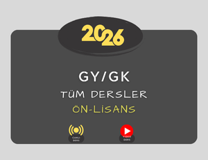 2026-KPSS GY/GK - ÖN LİSANS TÜM DERSLER
