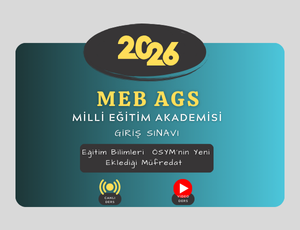 2026-AGS Eğitim Bilimleri ÖSYM’nin Yeni Eklediği Müfredat