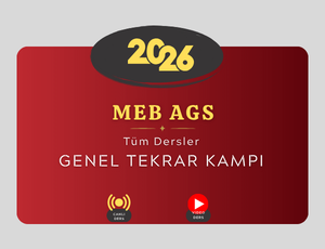 2026 MEB AGS - Tüm Dersler Genel Tekrar Kampı