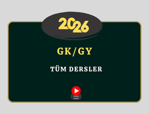2026-KPSS GY/GK LİSANS / ÖN LİSANS - TÜM DERSLER