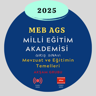 2025-MEB AGS -Mevzuat ve Eğitimin Temelleri paketi ( AKŞAM GRUBU) 2025-MEB AGS -Mevzuat ve Eğitimin Temelleri paketi ( AKŞAM GRUBU)