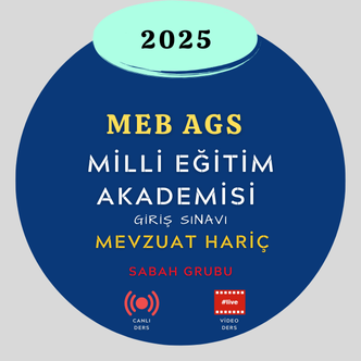 2025-MEB AGS TÜM DERSLER (MEVZUAT HARİÇ) ( SABAH GRUBU) 2025-MEB AGS TÜM DERSLER (MEVZUAT HARİÇ) ( SABAH GRUBU)