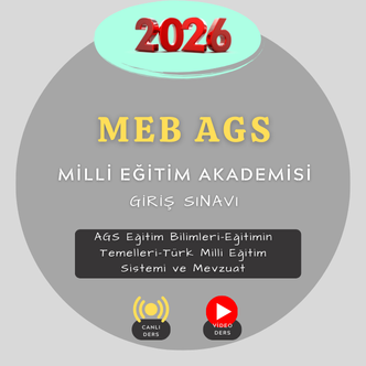 2026-AGS Eğitim Bilimleri-Eğitimin Temelleri-Türk Milli Eğitim Sistemi ve Mevzuat